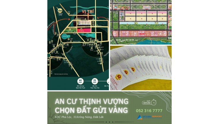 Đất nền sổ đỏ trung tâm hành chính-khu công nghệ cao phía đông bắc ĐĂK LĂK